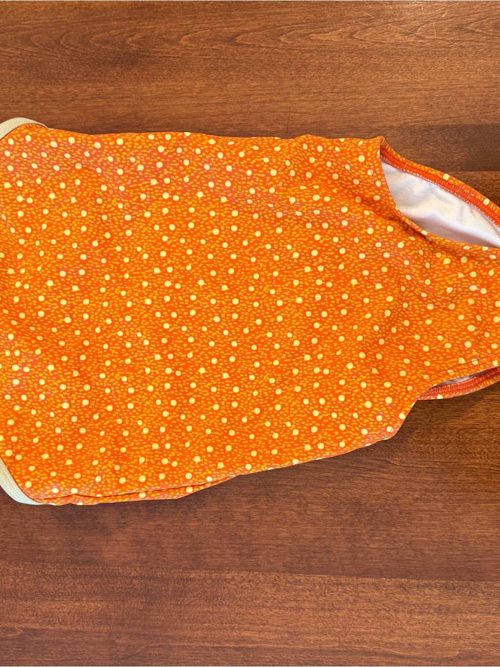 L.L. Bean Orange Polka Dot swimsuit for Kids
